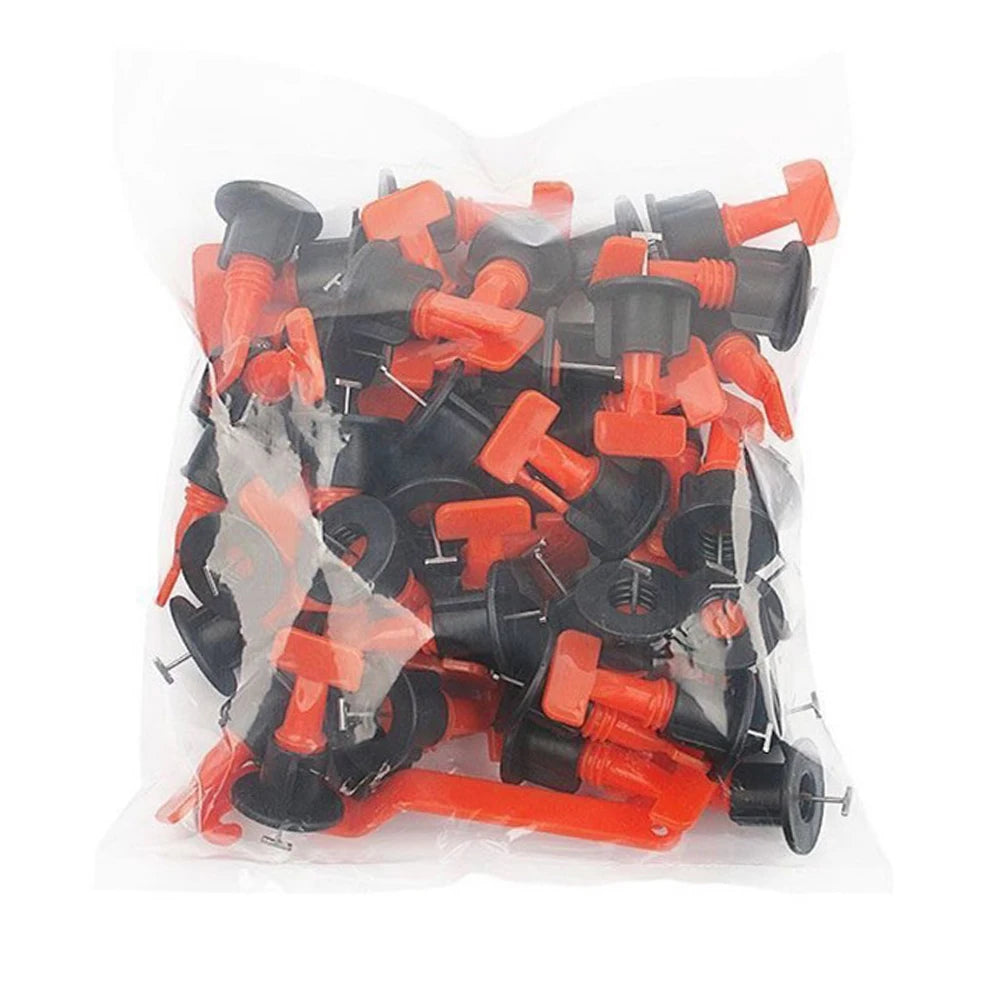 51Pcs Floor Tile Leveling System Clips Spacers Porcelain Ceramic Leveler Kit For Tile Laying Wall Fixing Construction Tools