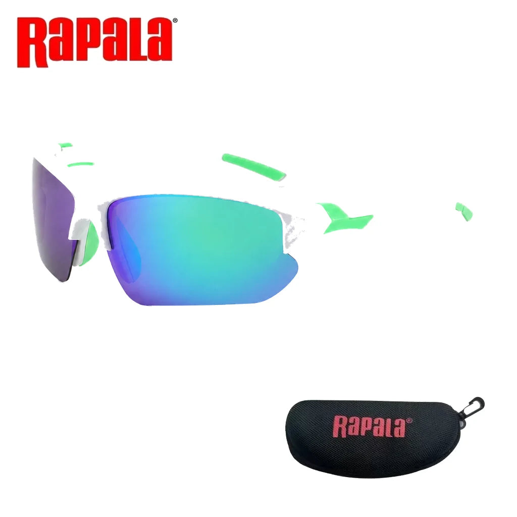 Outdoor Rapala Polarized Fishing Glasses UV400 for Fishing Riding Running Driving with Secure Fit Frame and Storage Case