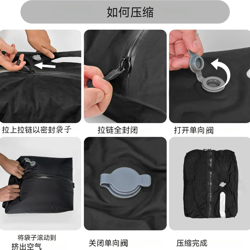 Vacuum Compression Bag Travel Storage Backpack Moisture-proof Waterproof Luggage Business Travel Handbag Clothing Bags Airtight