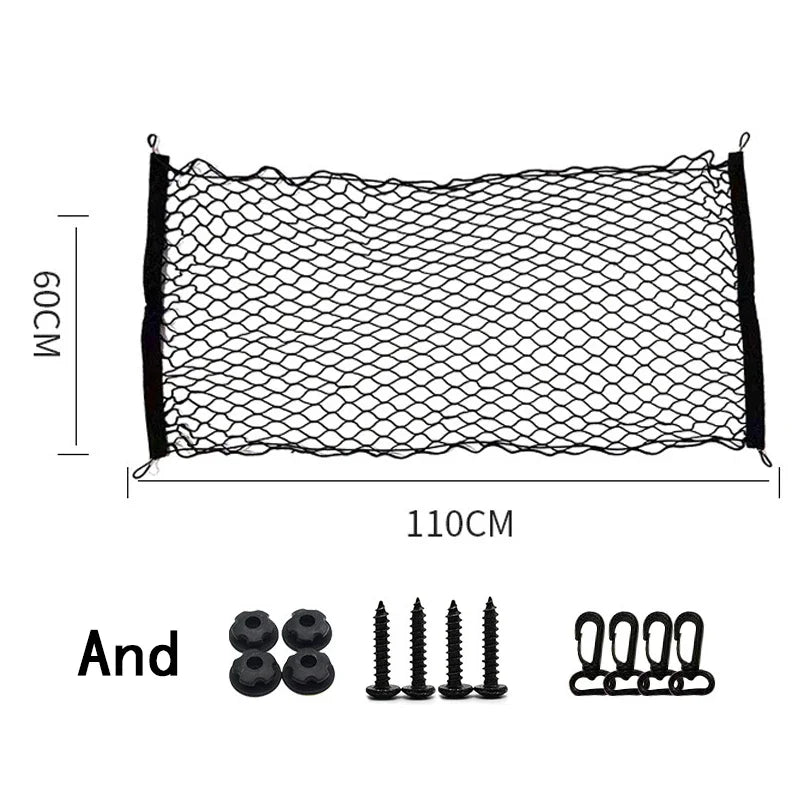 Car Trunk Elastic Stretchable Net Universal Luggage Cargo Storage Nylon Mesh Nets Car Organizer Car Interior Mesh Network Pocket