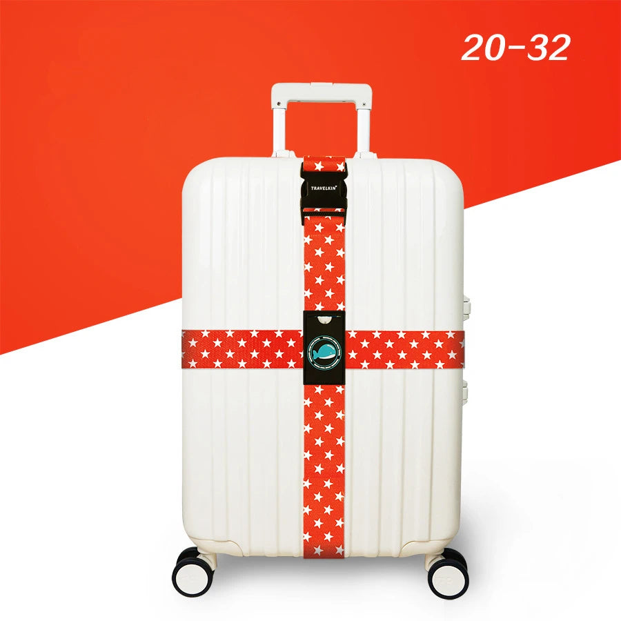 Anti-theft Luggage Buckle Cross Strap Adjustable Bundling Packing Baggage Belt Cross Strap Suitcase Belts Bag Part Accessories