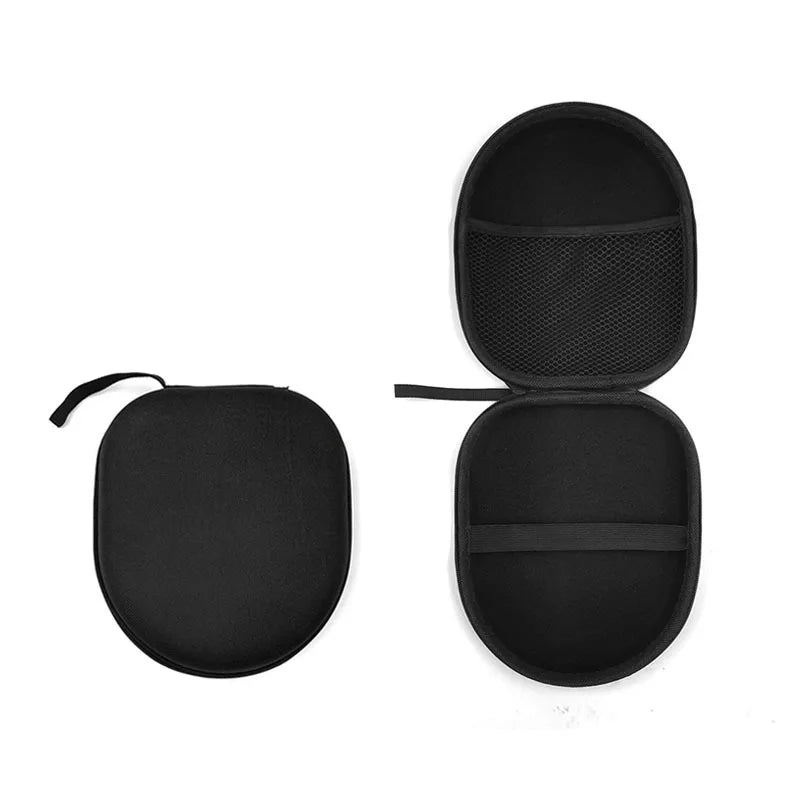 1 Pack Large Black EVA Hard Storage Case Shockproof Waterproof Multifunctional Zipper Protective Bag for Headphones Camera USB D