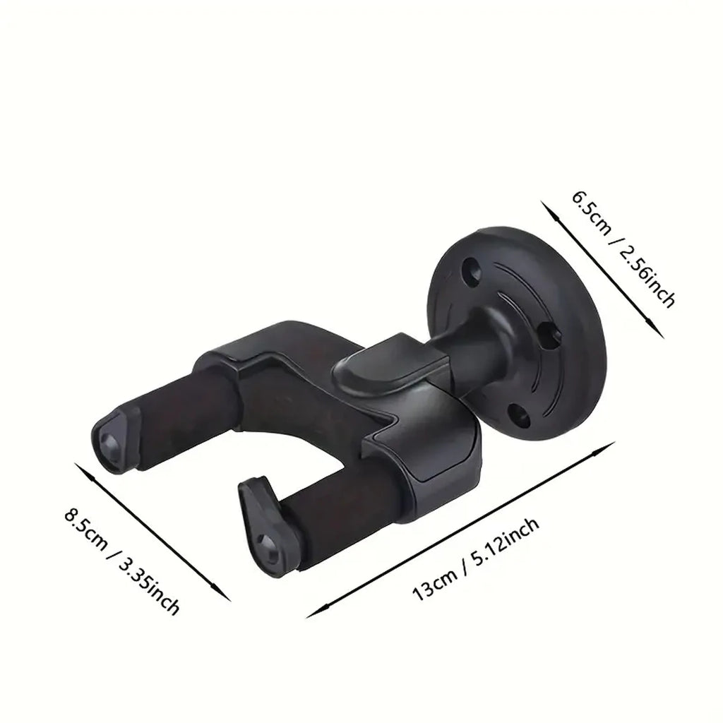 1 wall-mounted guitar stand - for electric, classical and acoustic guitars | Sturdy plastic-steel construction