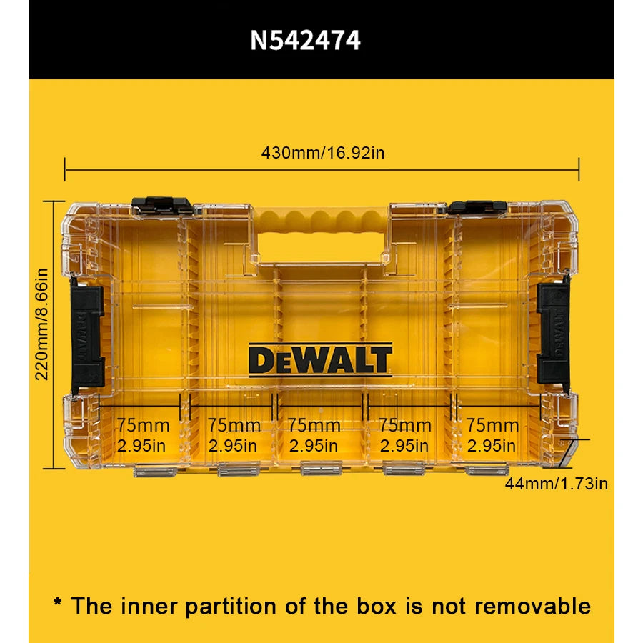 DEWALT Tool Box Storage Box Original DT70716-QZ DT70800 DT70801 DT70803 DT70839 DWAN2190 DWST82968-1-23 N542474