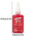 Jxvx 100% High Strength Red Adhesive for Fixing Screws, 50ml Anaerobic Glue, Anti-Loose Screw Glue, Fast Curing Thread Fixing Adhesive for Screw, Widely Used