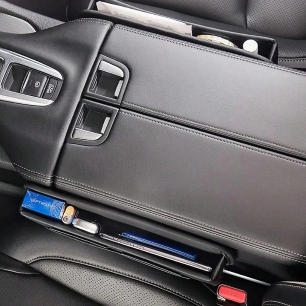 Car Seat Gap Filling Material, Car Seat Leather Storage Box, Cup Holder, Adjustable Seat Storage Box