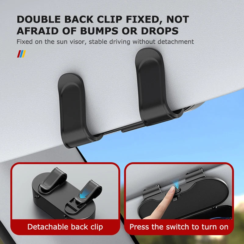 Car Sun Visor Glasses Holder Universal Auto Sunglasses Organizer Box For Opel Corsa D Astra G H J K F Mokka C Zafira B Vectra