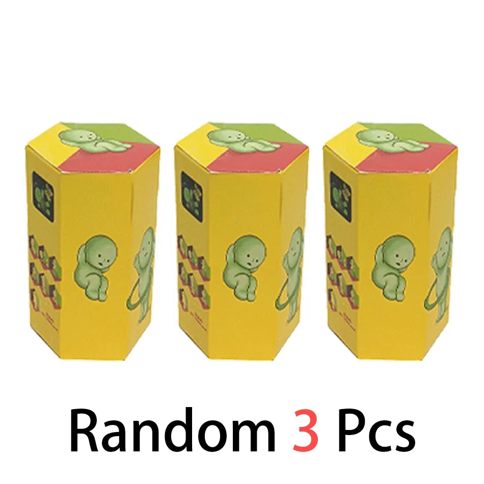 5 Multiple Series Noctilucent Green Doll Blind Mystery Box Action Figures Decoration Desktop Model Toy For Gift Surprise