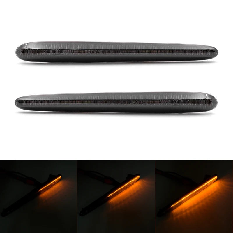 For Alfa Romeo Giulietta 940 2010-2021 Clear & Smoked Lens LED Side Marker Lamp Amber Front Side Fender Turn Signal Lights