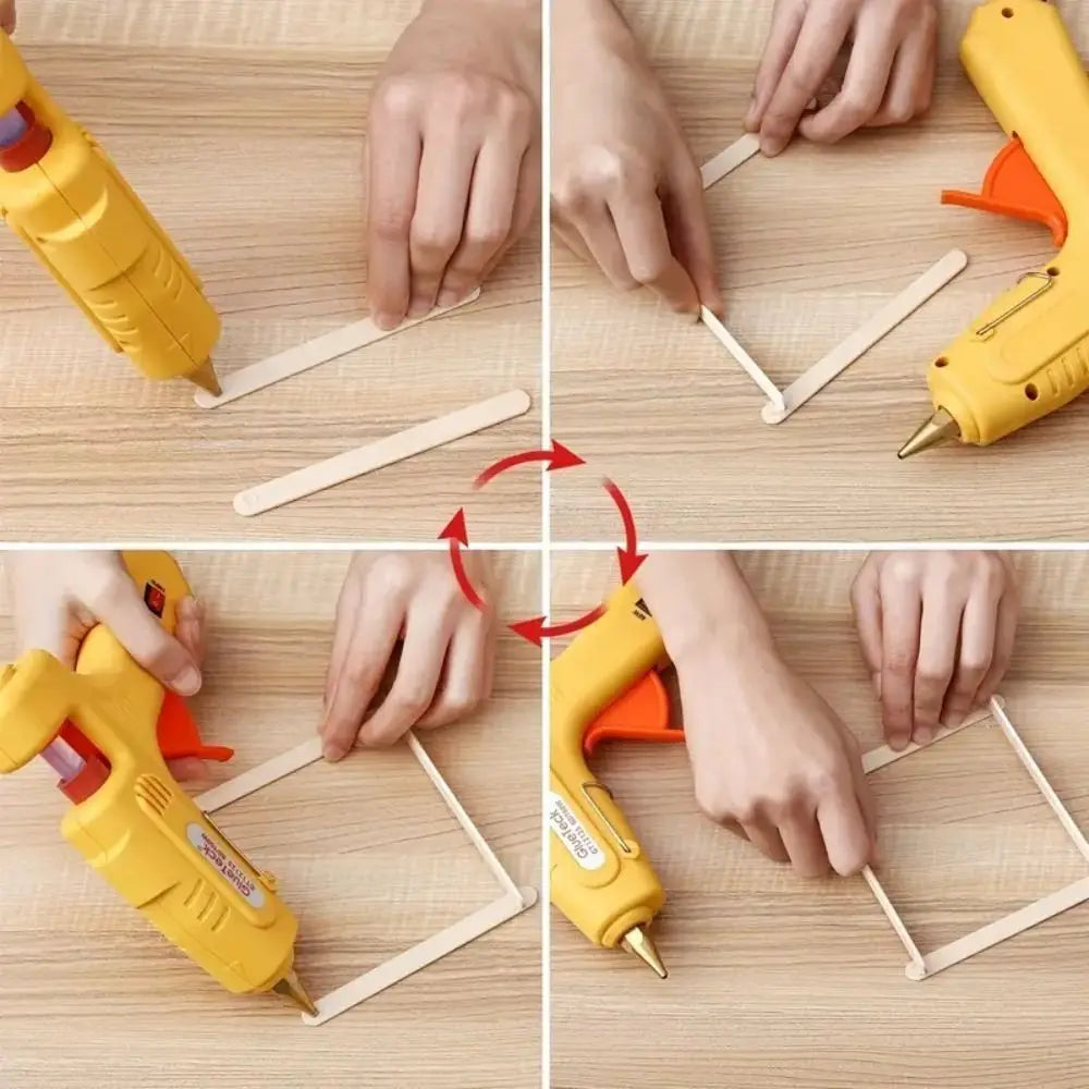 20Pcs Durable Transparent Hot Melt Glue Sticks Strong Adhesion Flexible EVA Glue Sticks EVA Adhesive Glue Rods Craft Supplies