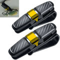 2Pcs Car Sun Visor Sunglasses Clip Car Glasses Holder Portable Ticket Card Clamp ABS Eyeglasses Case Car Interior Accessories