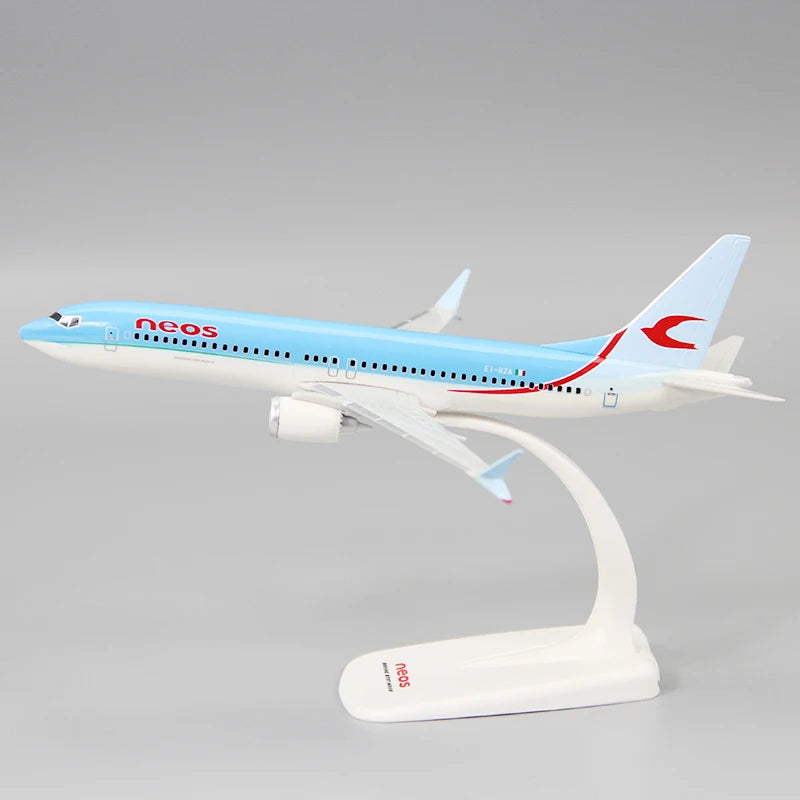 1:200 Scale B737 MAX8 Neos Airlines ABS Plastic Airplane Aircraft Plane Model Toy Assembly Resin Collection Display Gifts Fans