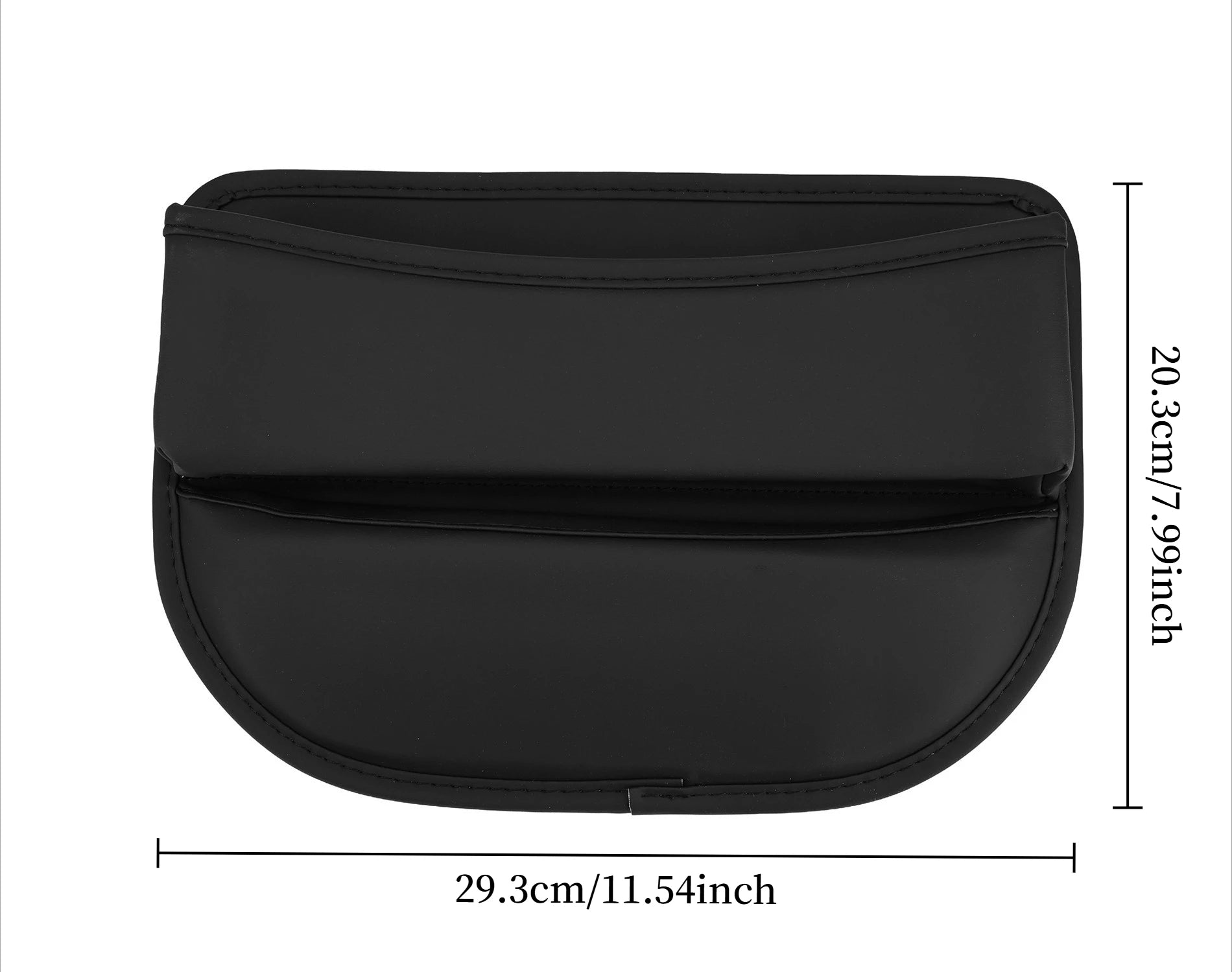 1pcs Leather Car Seat Gap Organizer Multifunction Console Crevice Filler Side Storage Box Car Interior Storage Pocket
