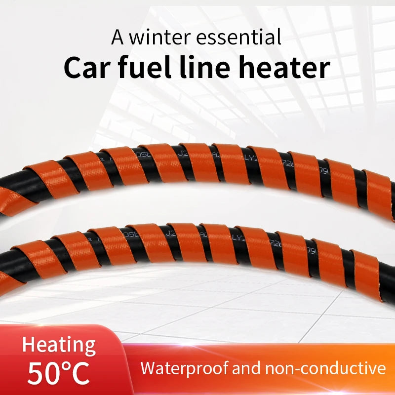 Car Oil Pipe Heater Insulation Belt 12v 24v Automatic Constant Temperature Heating Waterproof Insulation Non-Conductive