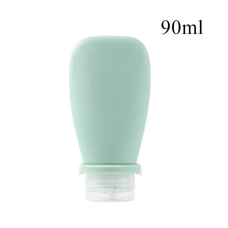 1/4pcs Portable Silicone Travel Bottle Cosmetic Storage Refillable Lotion Bottle Leakproof Shampoo Squeeze Tube Empty Bottle