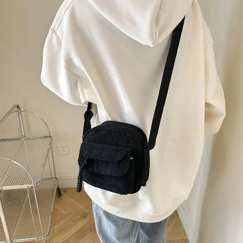 Women Casual Crossbody Bag Zipper Closure Adjustable Shoulder Strap Large Capacity Multi Pockets Daily Messenger Bag
