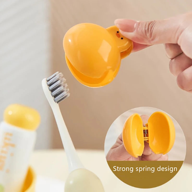 Portable Toothbrush Head Cover Dustproof Protective Cap Plastic Clip For Household Travel Bathroom