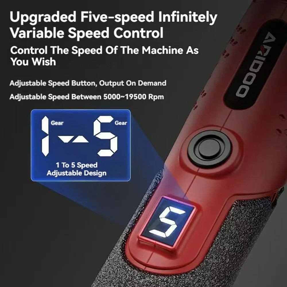 5000-20000r 4.2V Engraver Electric Drill Mini Grinder Engraving Pen Drilling Machine Cordless Rechargeable Micro Rotary Tool Kit