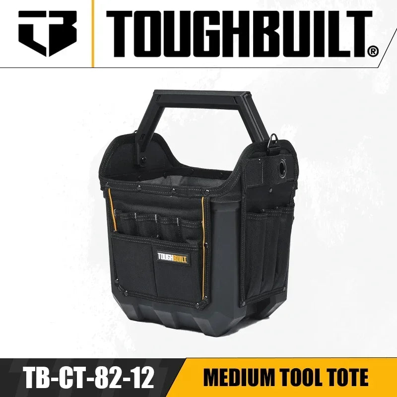TOUGHBUILT TB-CT-82-12 12 inch hard bottomed tool bag is sturdy, easy to use, portable, and multi storage expert level