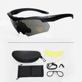 New Style Tactical Goggles CS Airsoft Windproof Shooting Glasses HD 3 Lens Motocross Motorcycle Mountaineering Safe Glasses