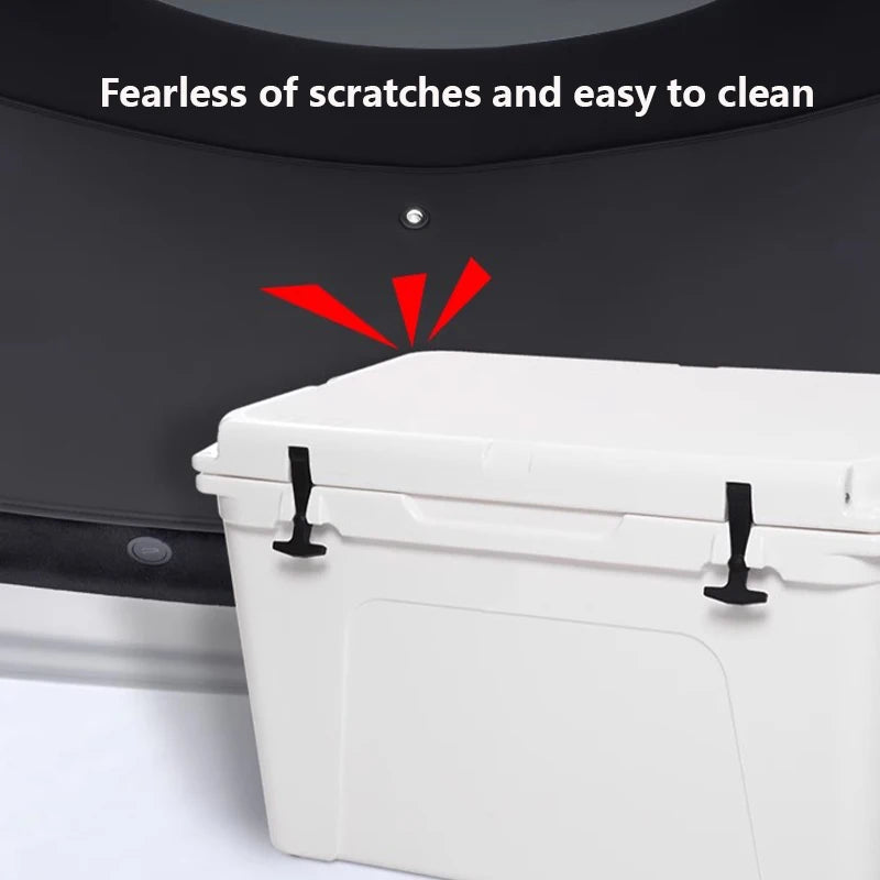 For Tesla Model Y Juniper Trunk Tailgate Guard Pad Leather Trunk Cargo Liner Backplate Protective Anti-dirty Pad Car Accessories