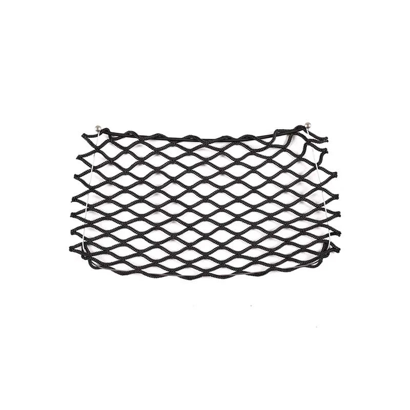 Car Trunk Storage Bag Nylon Mesh Nets Car Back Rear Organizer Elastic String Luggage Net Holder Pocket For Benz Smart Fortwo 451