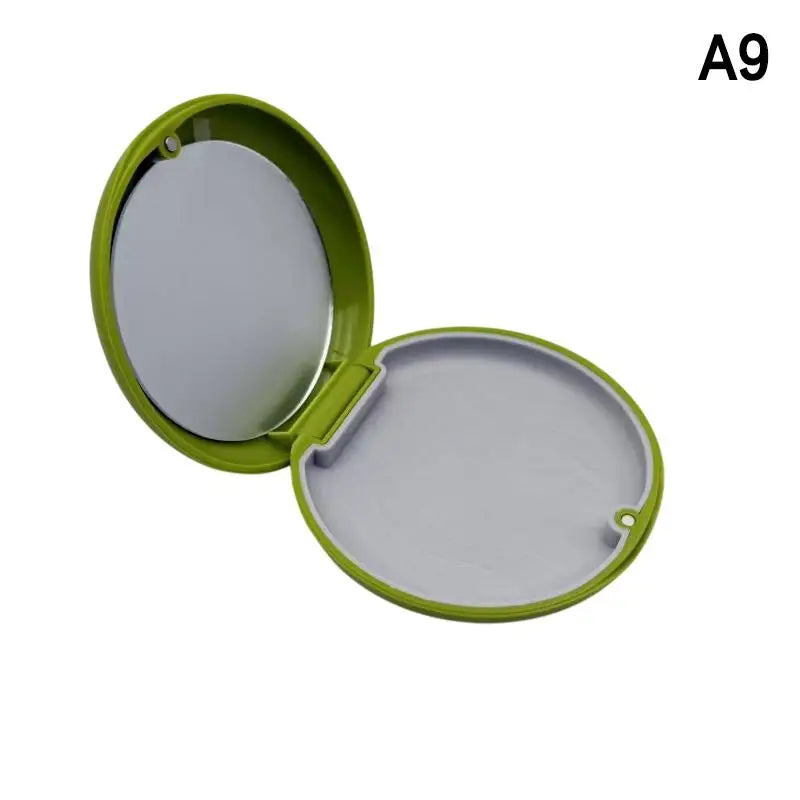 Dental Invisible Bracess Retainer Case Magnetic Portable Mouth Guard Denture Storage Box Tooth Case With Mirror Travel