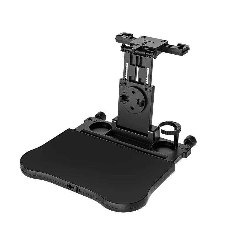 360° Rotating Car Tray Table - ABS Backseat Mount, Laptop & Drink Holder for Road Trips