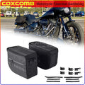 Motorcycle Saddlebag Luggage Tail Side Black Luggage Saddle Bags For Harley Softail Sportster Dyna FXR Custom Touring Club Style