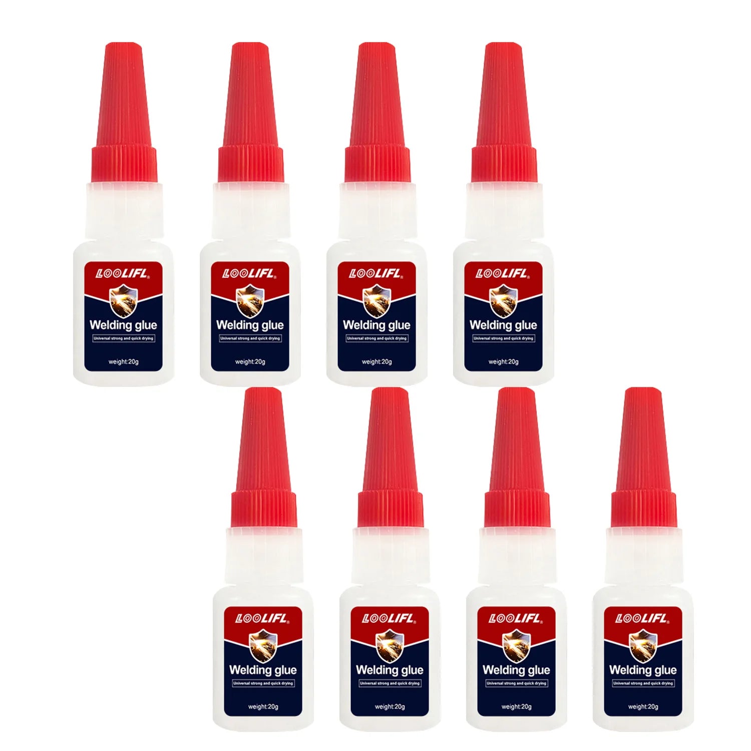 Super Strong Transparent Glue, No. 1-8 Strong Water-Based Acrylic Quick-Drying Adhesive, Suitable for Wood, Rubber, Leather, Plastic, Metal, Diamond Rhinestone Jewelry, DIY Handmade Products, Etc