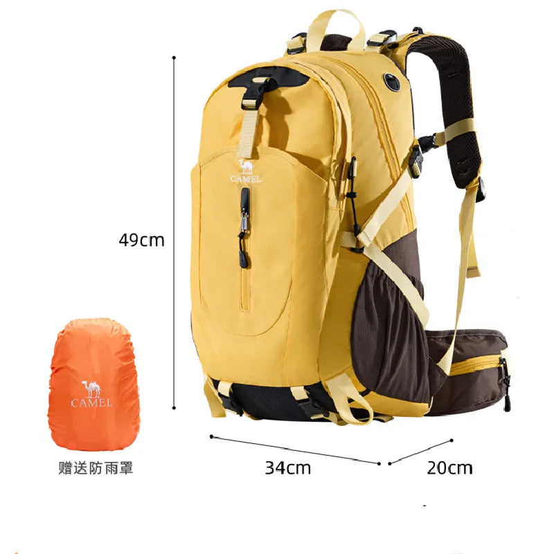 GOLDEN CAMEL Waterproof Backpacks Men Women Climbing Bag for Men Ultralight Hiking Backpack with Sport Bags Covers Camping