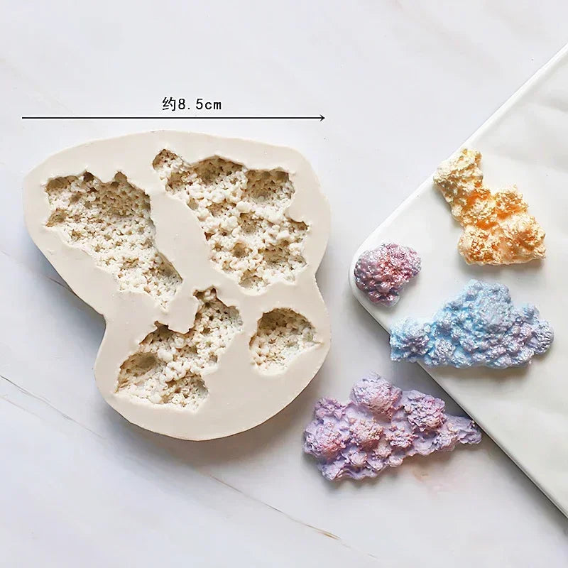 Rock Brick Wall Texture Fondant Silicone Molds Wood Grain Tree Bark Silicone Impression Mat Cake Decoration Baking Accessories