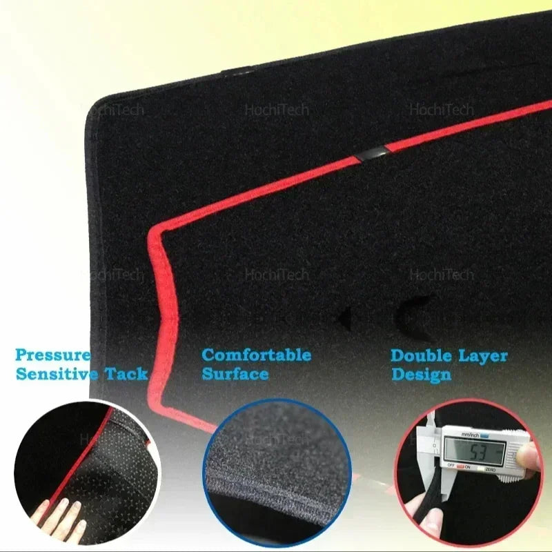 for RENAULT DUSTER DACIA DUSTER 2023+ Car Dashboard Cover Avoid Light Pad Instrument Platform Cover Mat Carpet Accessories