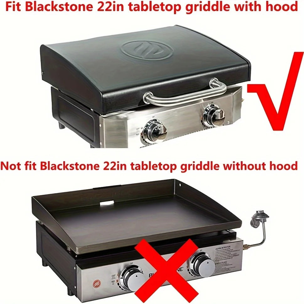 Universal Heavy-Duty Grill Cover, Fits Blackstone Griddle with Hood & Camping Grills, RV Outdoor Barbecue Accessory