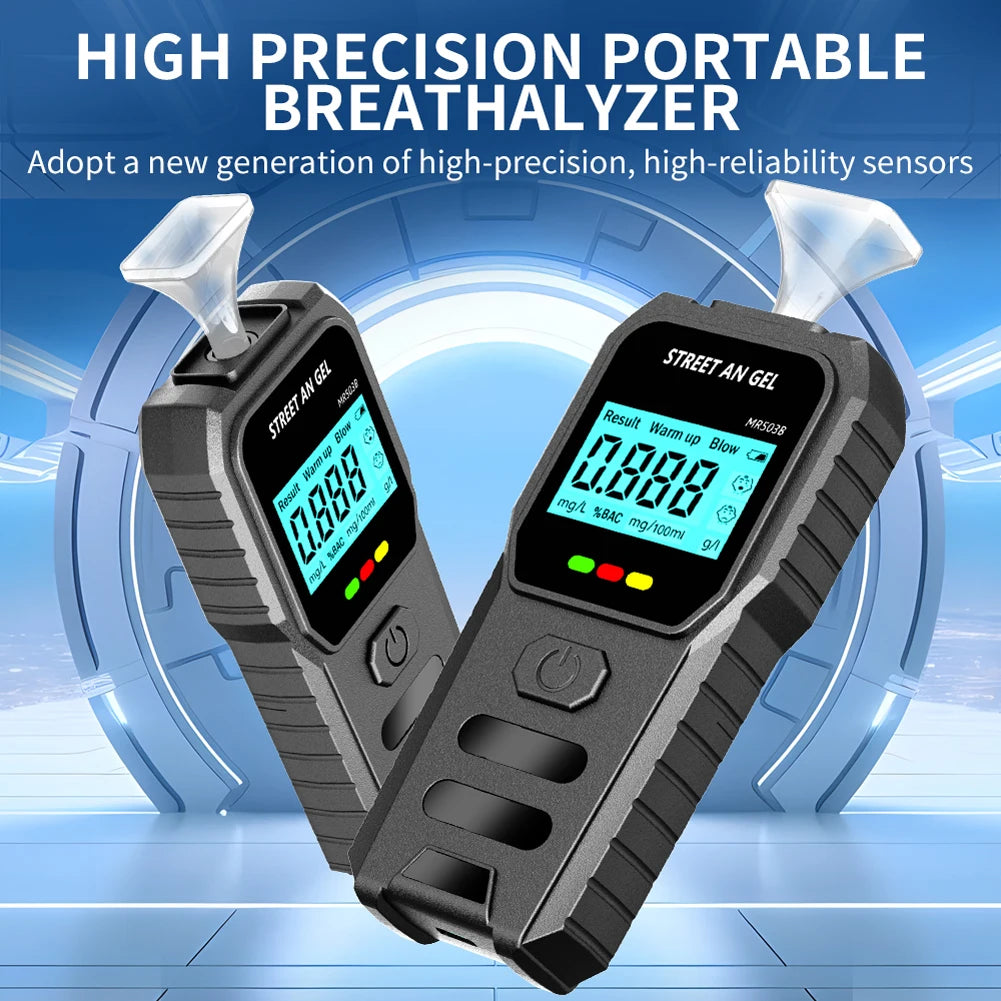Digital  Breathalyzer Accurate Portable Breathalyzer Alcoholometer Drunk Driving Analyzer for Personal & Professional Use