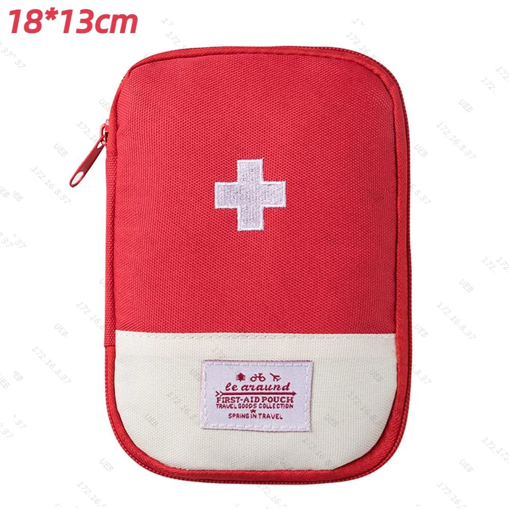 Portable Medicine Bag Empty First Aid Kit Emergency Survival Medical Small Medicine Pill Storage Bag Outdoor Camping Equipment
