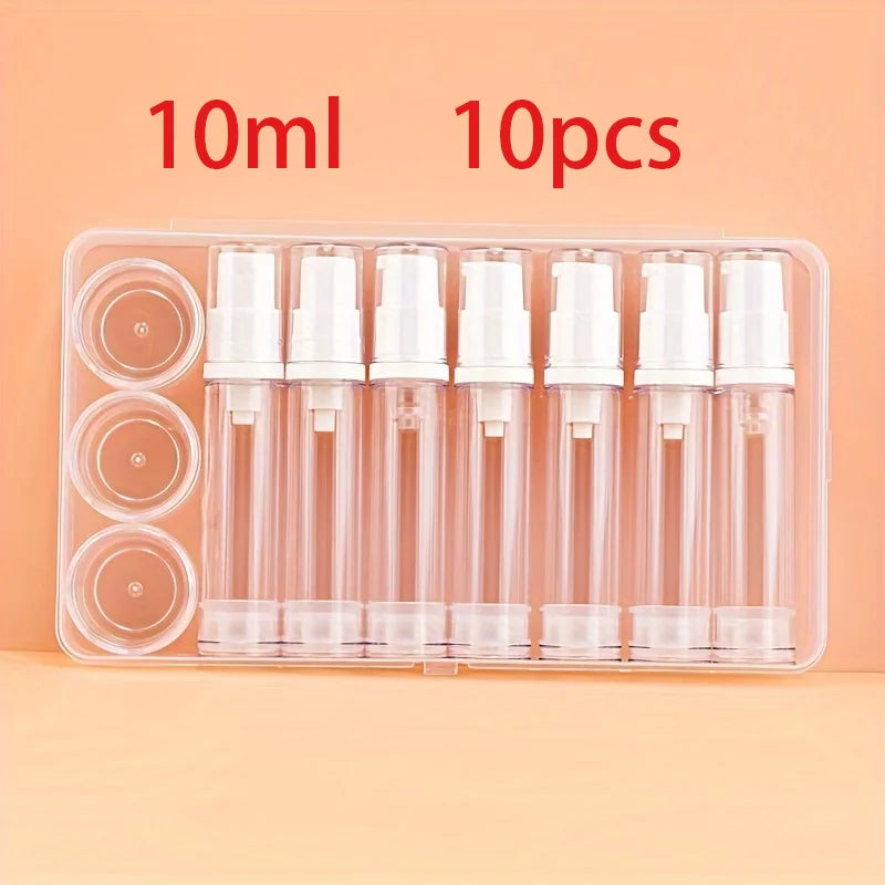 Transparent air-reusable filling cream liquid spray non-pneumatic vacuum pump portable wash care product sample packaging