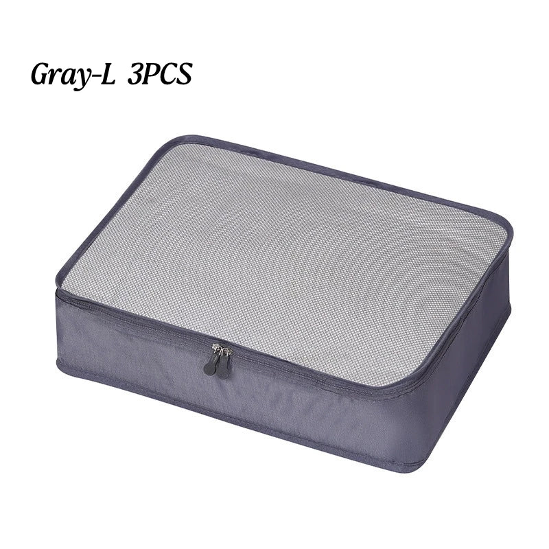 1/3pcs Travel Compressible Packing Multifunction Travel Storage Bag Waterproof Suitcase  Portable Luggage Organizer 3 Size S M L