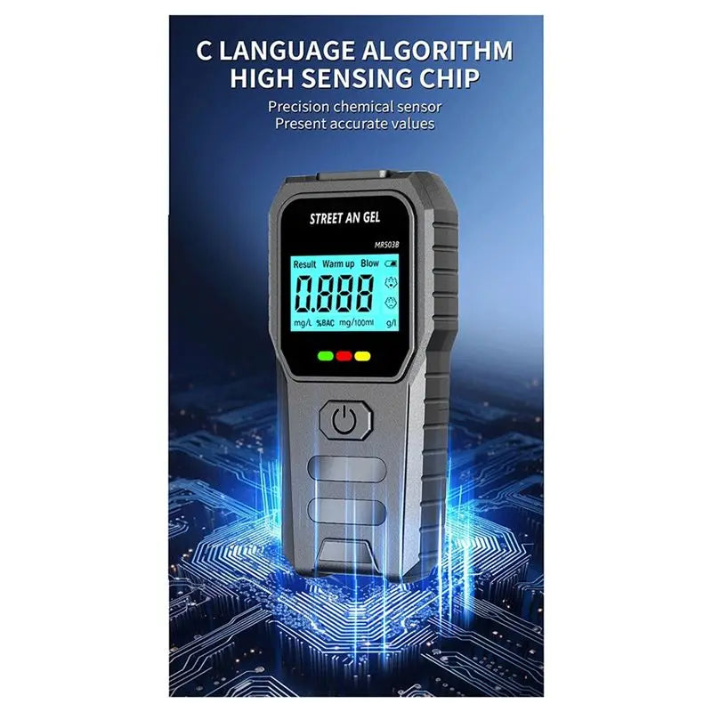 Breath Alcohol Tester Alcohol Meter Blow-Type Alcohol Tester For Drunk Driving Measurement