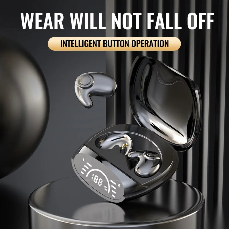 Bluetooth 5.3 Sleeping Earbuds Wireless Mini Headphones For Work TWS Earphone Stereo Hidden Headsets with Mic HD Call Waterproof