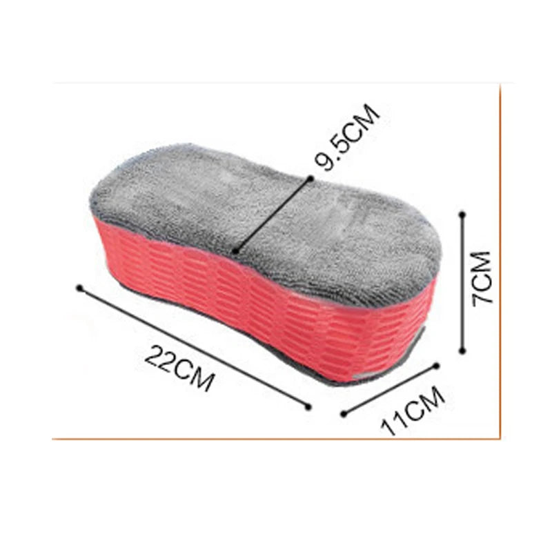 1/2Pcs Car Wash Sponges Wheel Cleaning Sponge Tire Wash Wiper Suction Sponge Pad Wax Polish Brushes Car Washing Accessories Tool