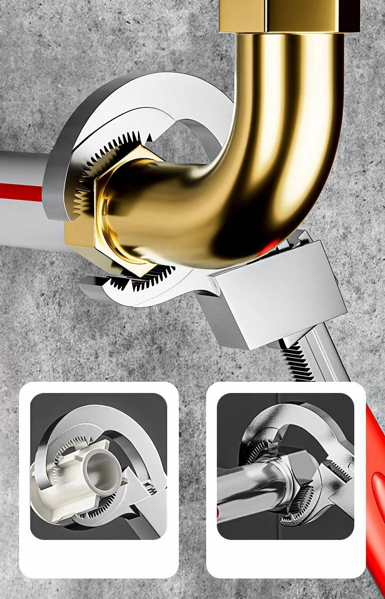 Multi-Function Sink Wrench – Universal Large Opening Faucet Tool for Bathroom and Household Pipe Installation