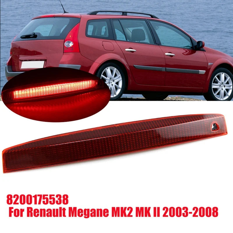 8200175538 Car 3RD Third Brake Light For Renault Megane MK2 MK II 2003-2008 Rear Tail Light LED High Third Stop Lamp Accessories