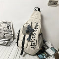 Men's Messenger Shoulder Bag Sports Travel Large Capacity Backpack Female Students Crossbody Chest Casual Bag bolso