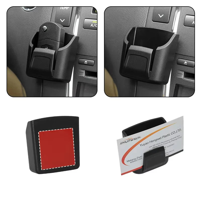 Car Key Storage Box Dashboard Compact Key Storage Organizer Universal Self-Adhesive Car Key Stowing Tidying Auto Accessorie
