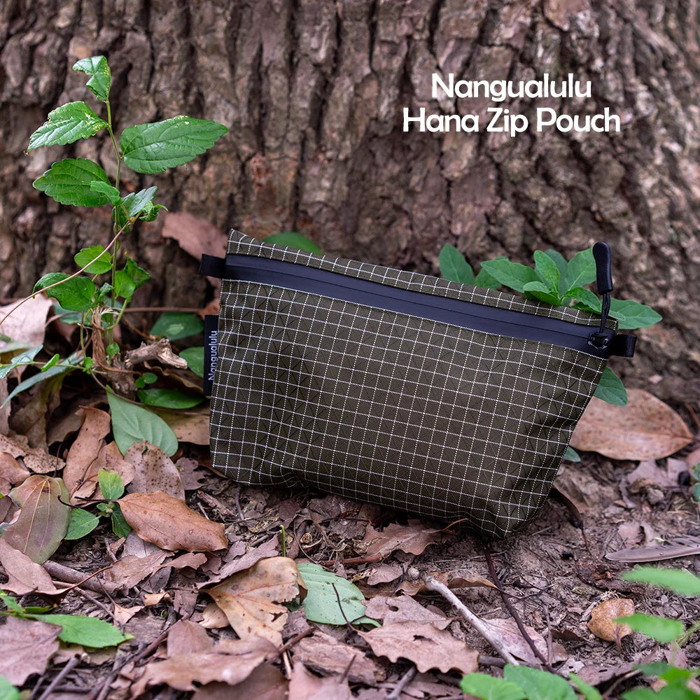 16g Lightweight Waterproof EDC Pouch for Outdoor Hiking Camping with Zipper and Passport Storage