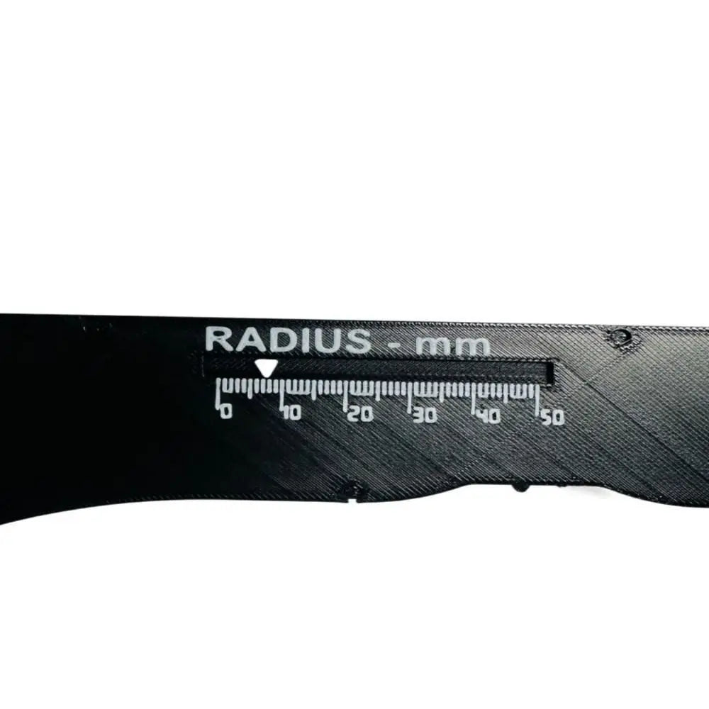 1:1 Proportional Slide Radius Measuring Tool 2mm Radius 3D Printing Radius Measurement Instrument 4mm-100mm Diameter Portable