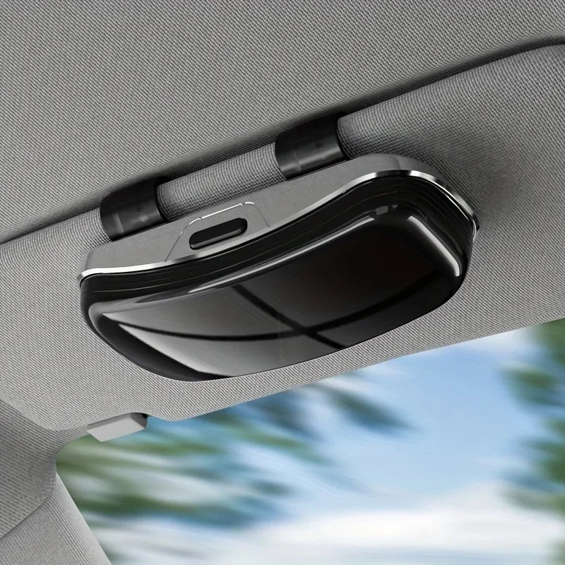 Multifunction Car Glasses Box Sun Visor Glasses Case Card Ticket Storage Car Driving Eyeglass Holder Auto Interior Accessories