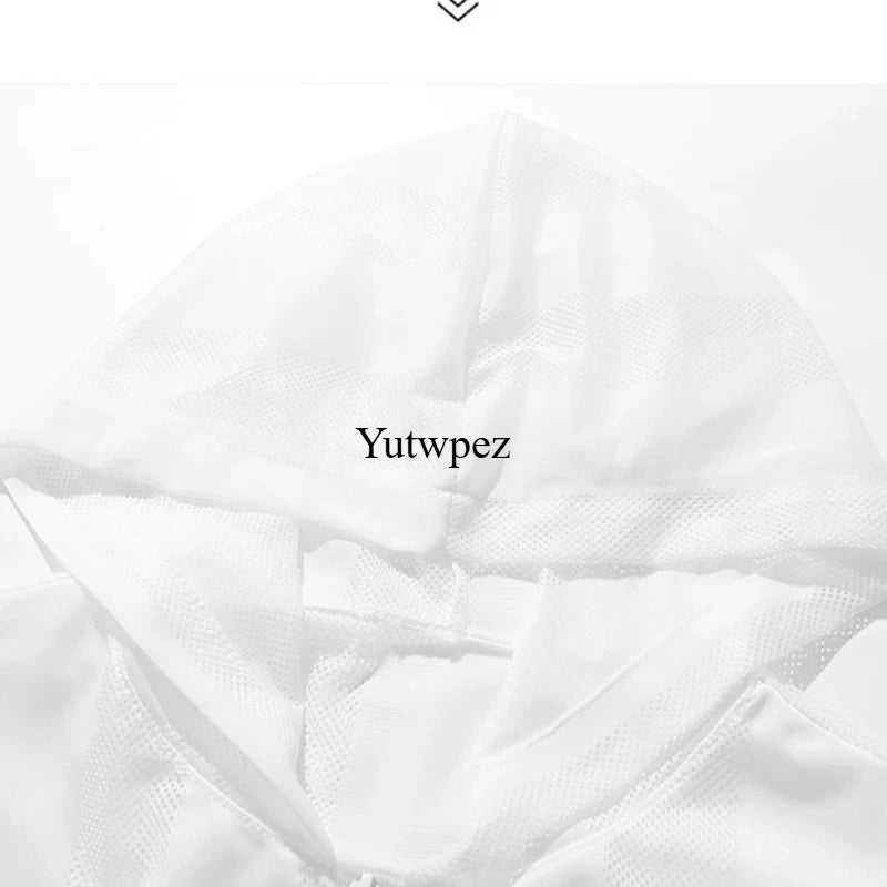 Outdoor Hiking Summer UPF50+ UV Sun Protection Skin Coats Men's Running Ultra-Light Hooded Outwear Breathable Casual Jackets