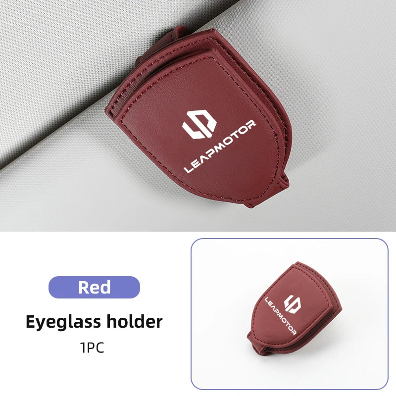 Sunglasses Holder Car Sunshades Magnetic Sunglasses Clip Ticket Clip For Leapmotor T03 S01 C11 C01 Leap Motor